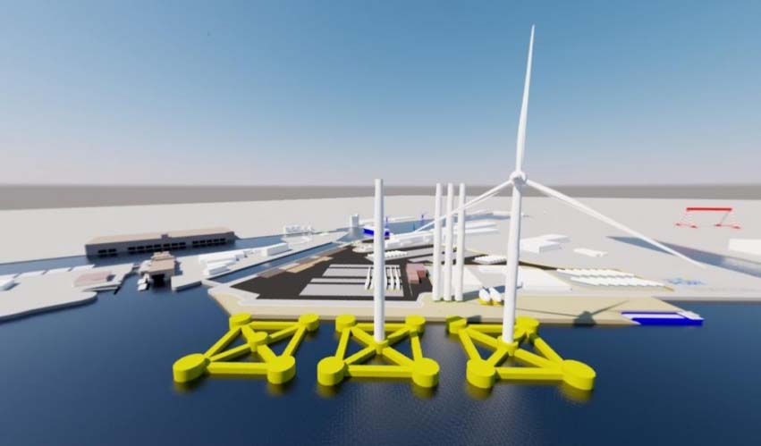 Un nouveau quai de méga-éoliennes flottantes en projet à Saint-Nazaire