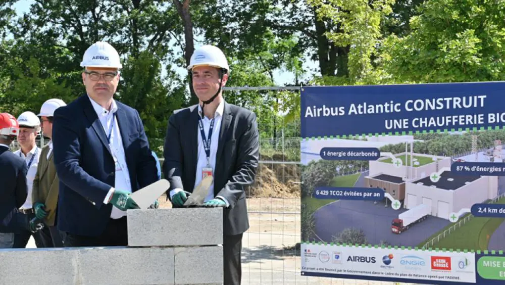 Airbus Atlantic lance la construction de sa chaudière biomasse à Nantes