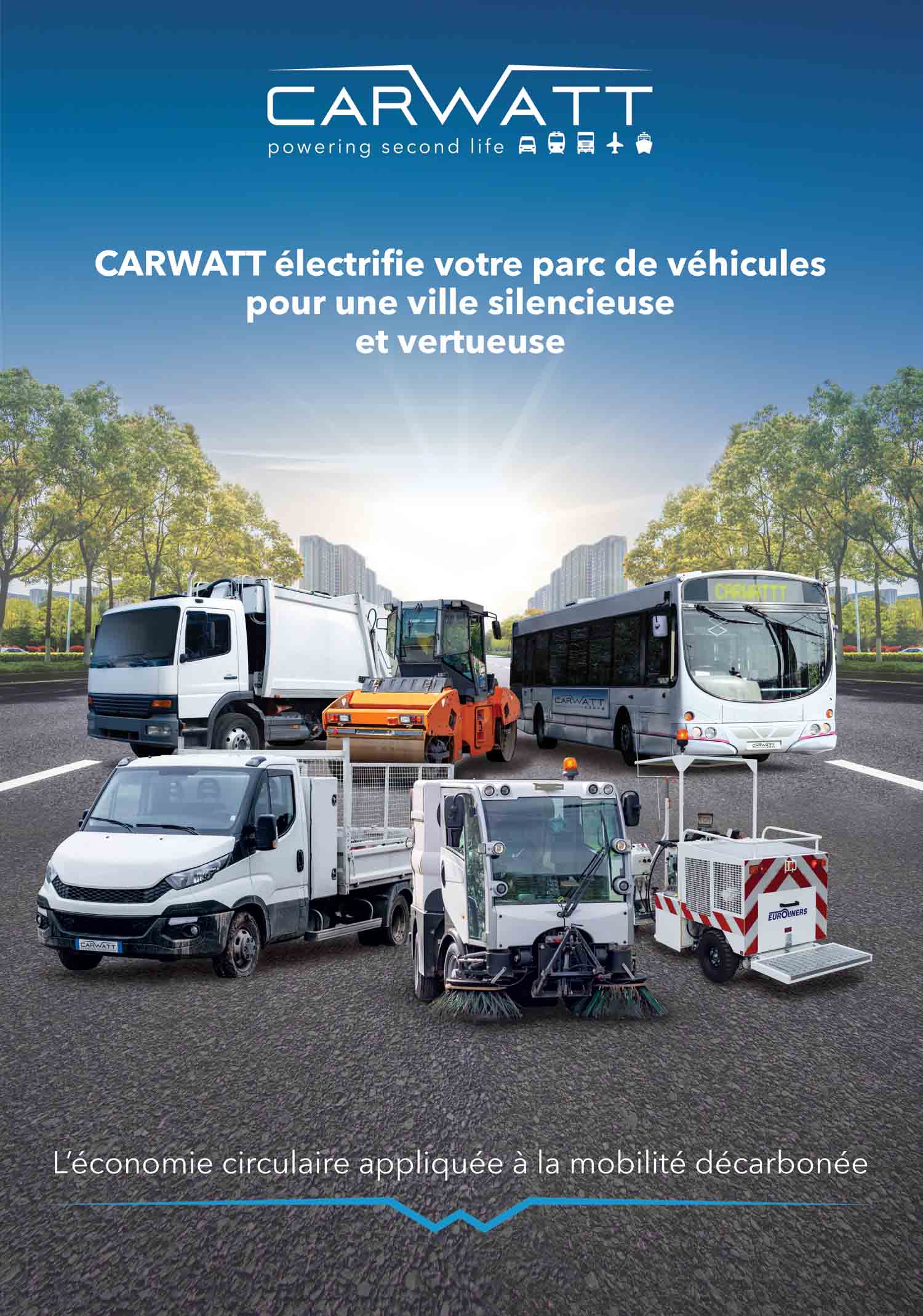 Transformation du thermique en électrique des véhicules industriels et de transport - CARWATT