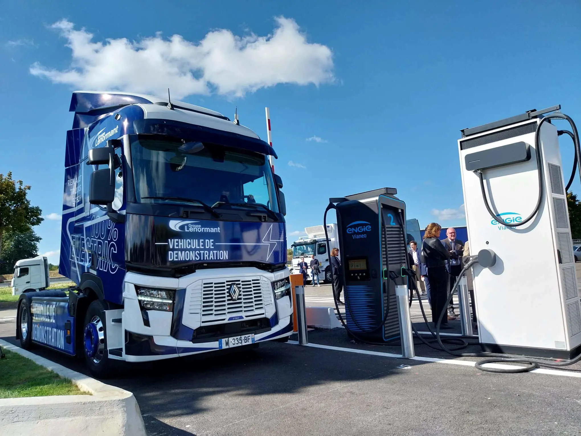 Recharge des camions électriques : une première mondiale