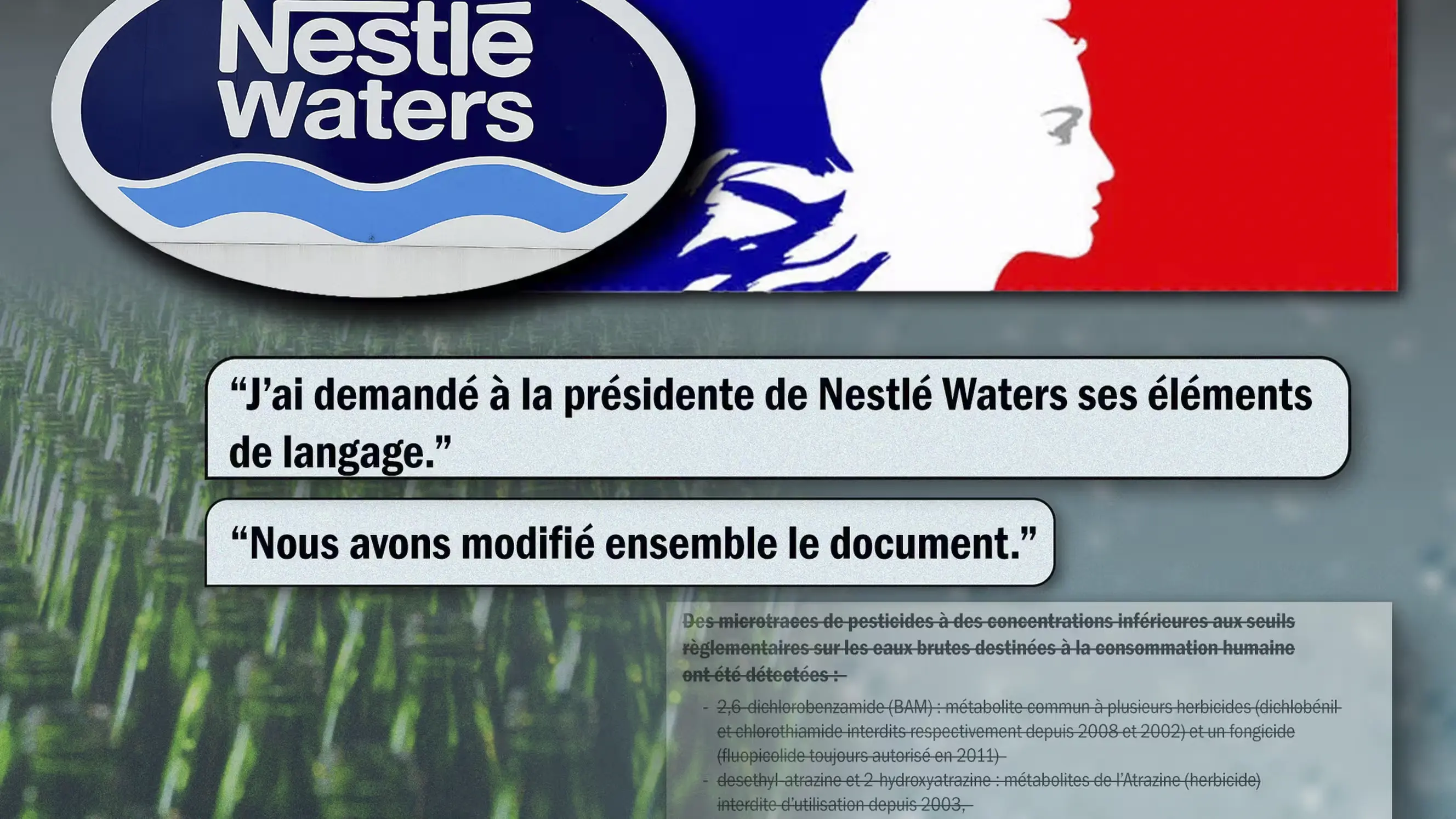 Scandale des eaux en bouteille : comment un rapport sanitaire défavorable à Nestlé a été modifié par l’Etat