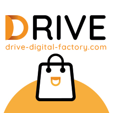 Logo : Drive Digital Factory : Ecommerce vert
